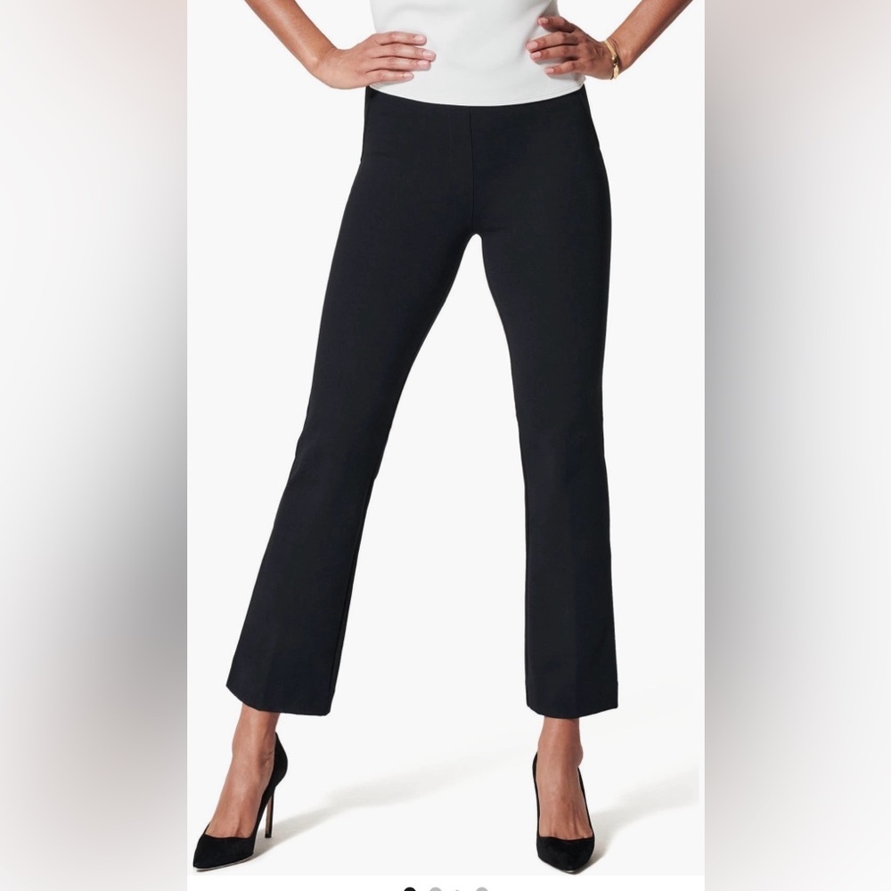 SPANX PerfectFit Smoothing Ponte Knit Kick Flare Classic Back Pants Size Large